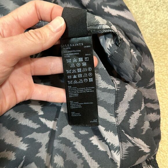 All Saints Fayre Remix Printed Dress Whimsigoth Spooky Dark Fairy Women Small - Picture 8 of 8